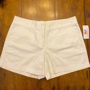 Vineyard Vines White Classic Twill Shorts